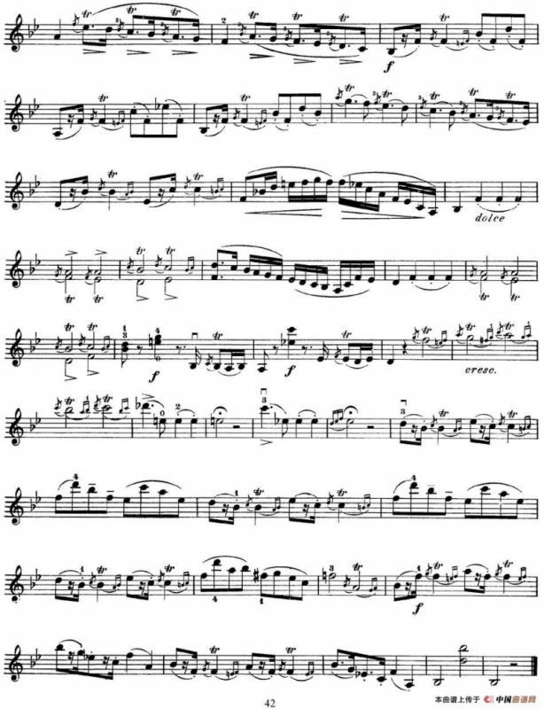 马扎斯小提琴练习曲 Op.36 第二册 华丽练习曲（55）