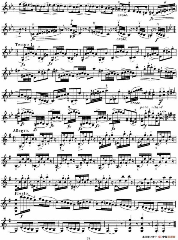 马扎斯小提琴练习曲 Op.36 第二册 华丽练习曲（53）