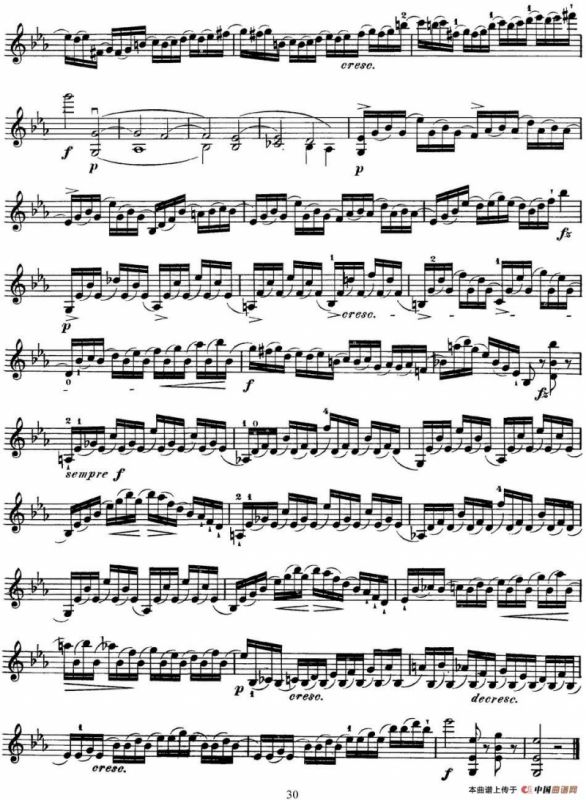 马扎斯小提琴练习曲 Op.36 第二册 华丽练习曲（49）