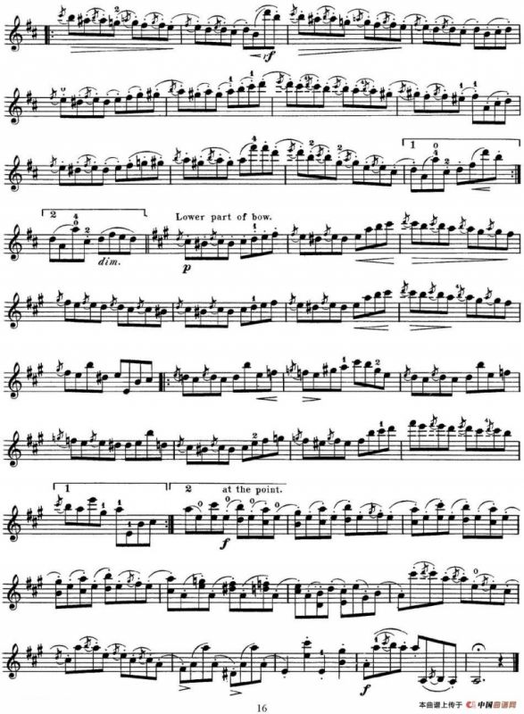 马扎斯小提琴练习曲 Op.36 第二册 华丽练习曲（41）