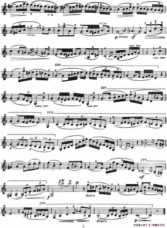 马扎斯小提琴练习曲 Op.36 第二册 华丽练习曲（31）