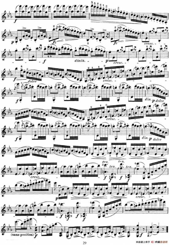 马扎斯小提琴练习曲 Op.36 第一册 特殊练习曲（23）