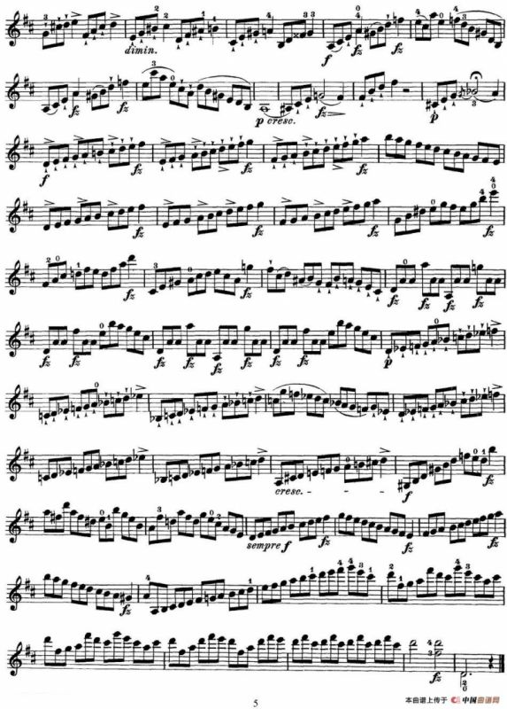 马扎斯小提琴练习曲 Op.36 第一册 特殊练习曲（4）