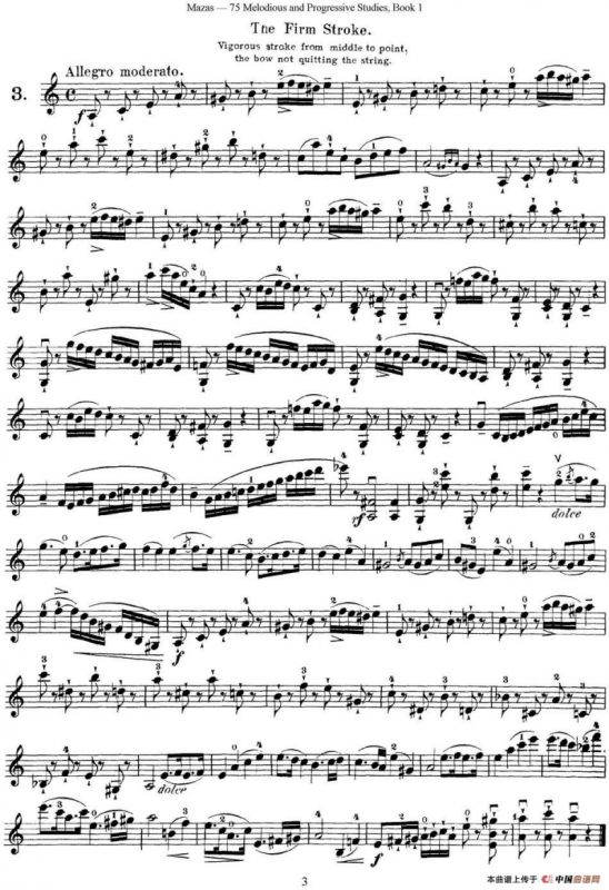 马扎斯小提琴练习曲 Op.36 第一册 特殊练习曲（3）