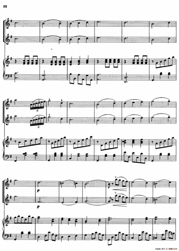 雪绒花（小提琴二重奏+钢琴伴奏）