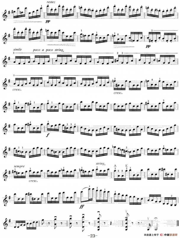 小提琴考级第八级：外国乐曲（7首）