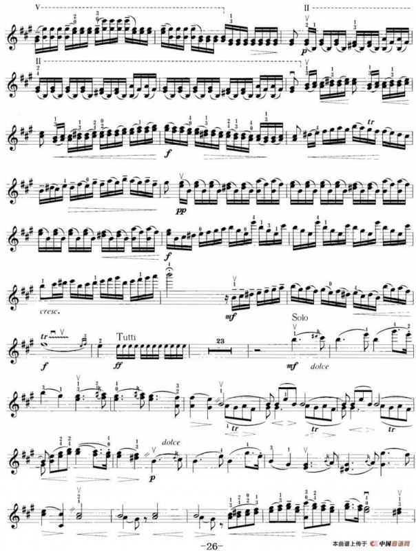 小提琴考级第八级：外国乐曲（7首）