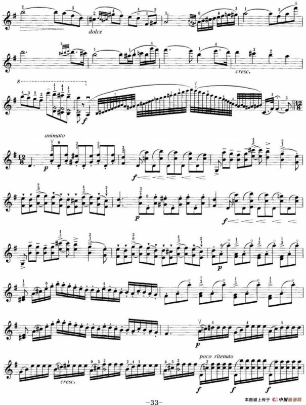 小提琴考级第八级：外国乐曲（7首）