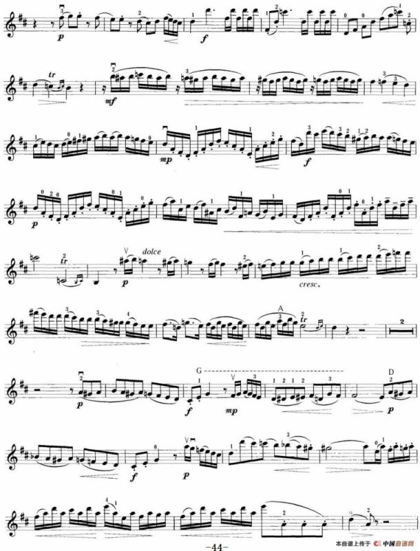小提琴考级第八级：外国乐曲（7首）