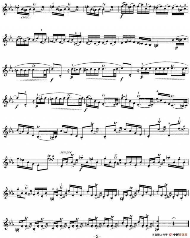 小提琴考级第八级：练习曲（6首）