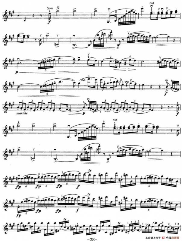 小提琴考级第七级：外国乐曲（8首）