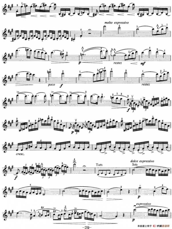 小提琴考级第七级：外国乐曲（8首）