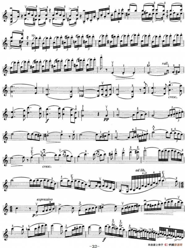 小提琴考级第七级：外国乐曲（8首）