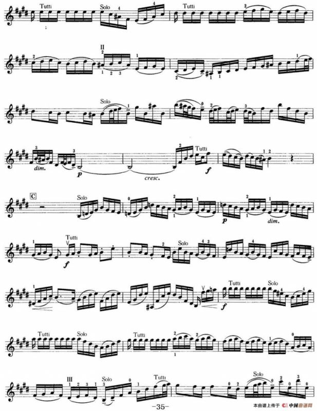 小提琴考级第七级：外国乐曲（8首）