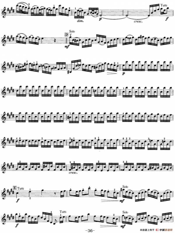 小提琴考级第七级：外国乐曲（8首）