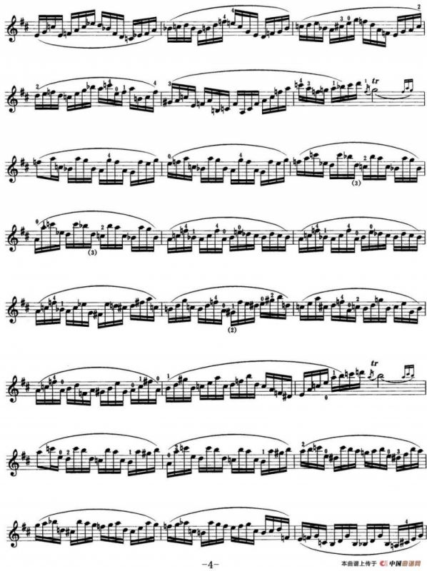 小提琴考级第七级：练习曲（6首）