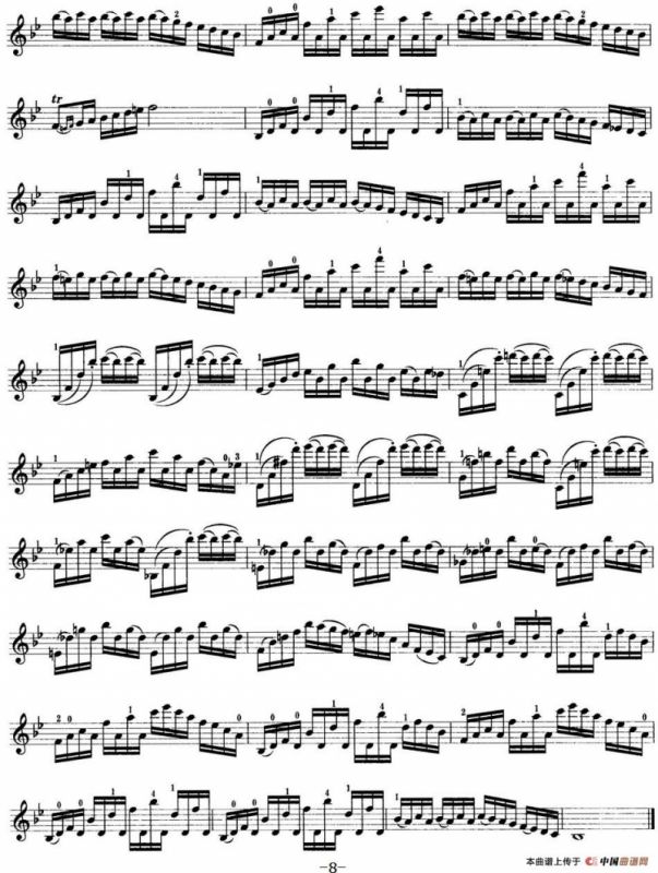 小提琴考级第七级：练习曲（6首）