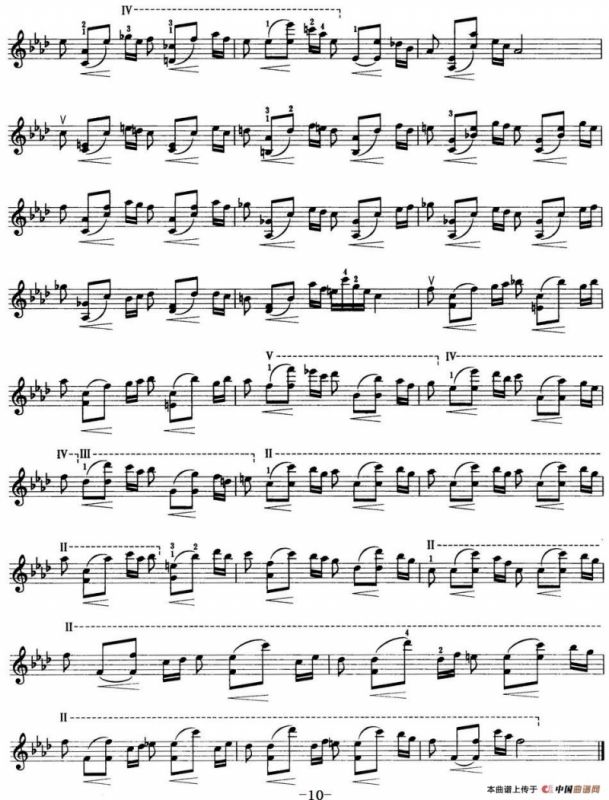 小提琴考级第七级：练习曲（6首）