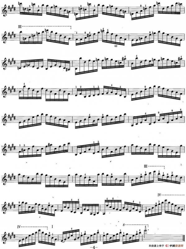 小提琴考级第六级：练习曲（6首）