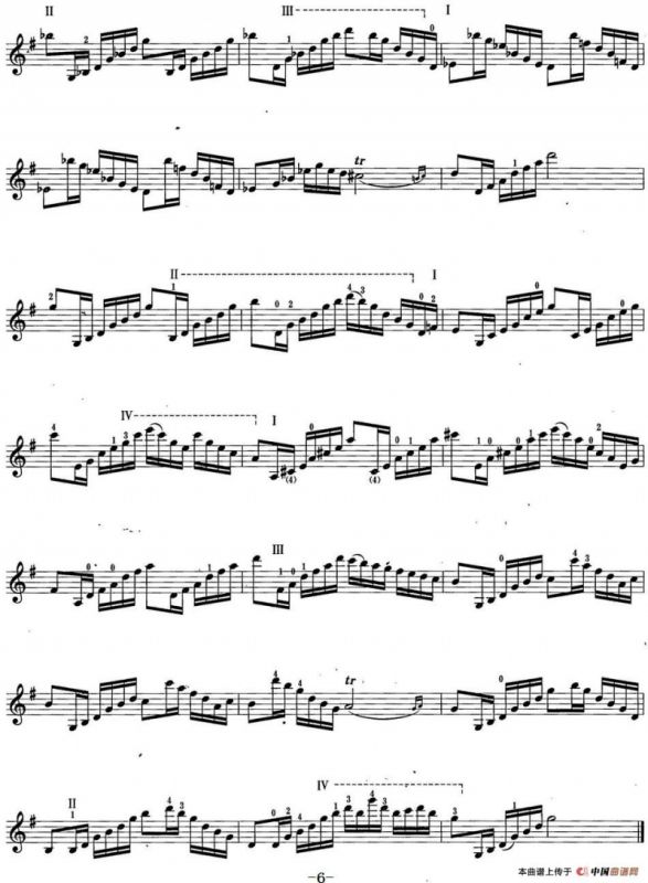 小提琴考级第六级：练习曲（6首）