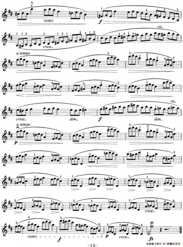 小提琴考级第五级：练习曲（6首）