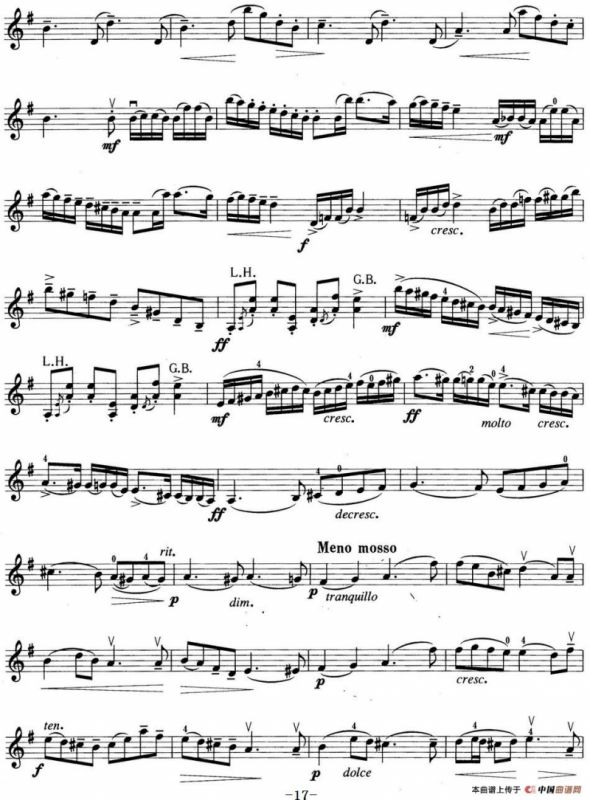 小提琴考级第四级：外国乐曲（5首）