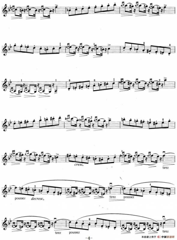 小提琴考级第四级：练习曲（6首）