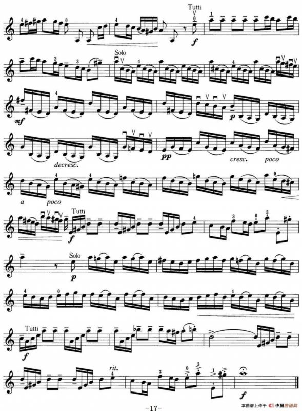 小提琴考级第三级：外国乐曲（5首）