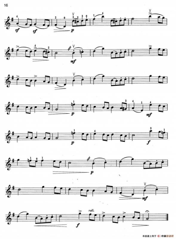 小提琴考级第二级：外国乐曲（4首）