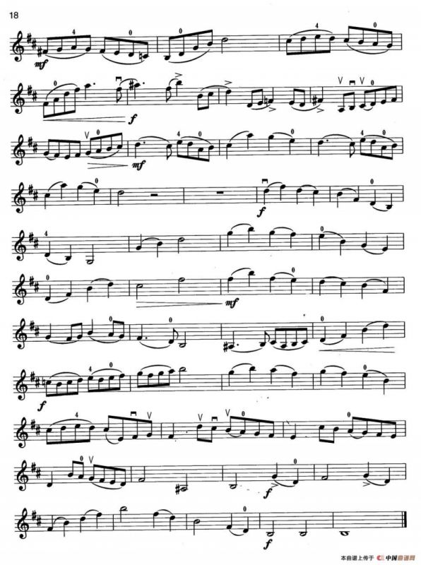 小提琴考级第二级：外国乐曲（4首）