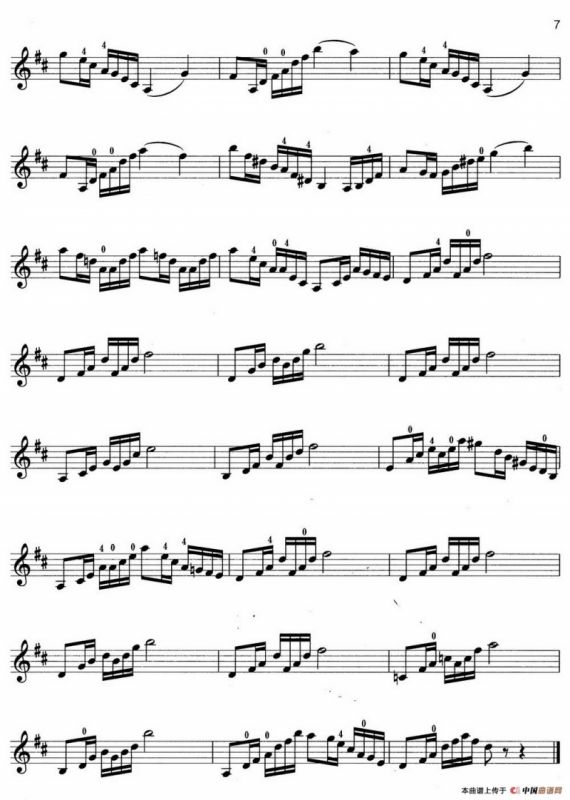 小提琴考级第二级：练习曲（6首）