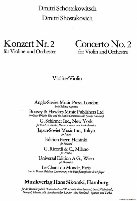 Concerto Op.129 No.2（第二小提琴协奏曲）