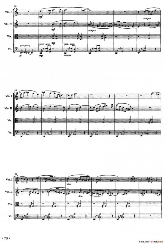 春寒·Ⅲ（弦乐四重奏）