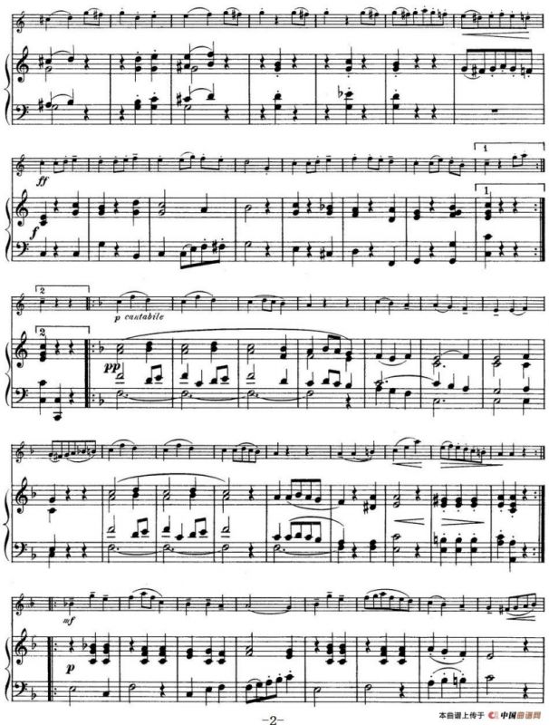 25首小提琴曲合集：Scherzo.（M. KLASSERT. Op.32，No.3）（小提琴+钢琴伴奏）