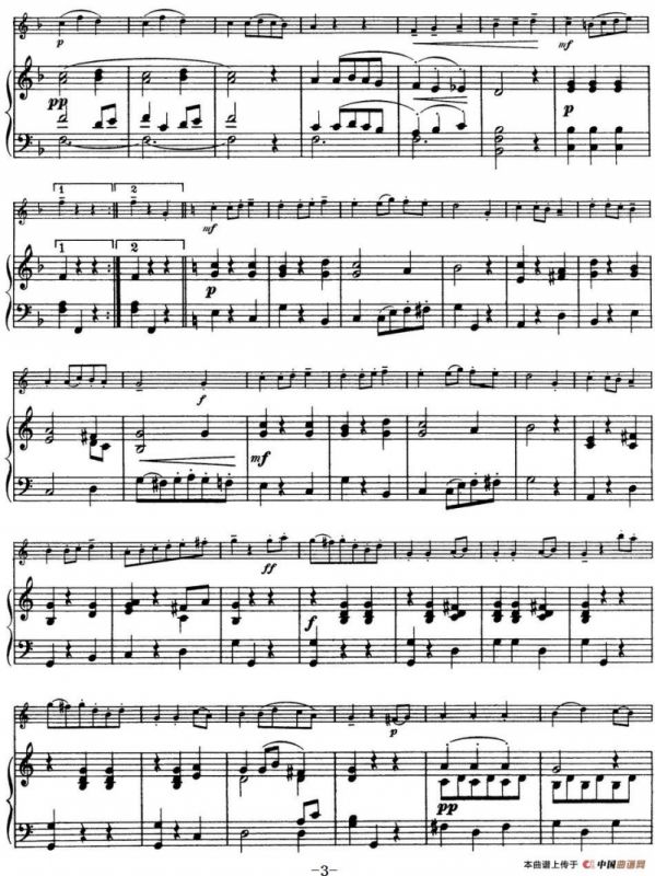 25首小提琴曲合集：Scherzo.（M. KLASSERT. Op.32，No.3）（小提琴+钢琴伴奏）