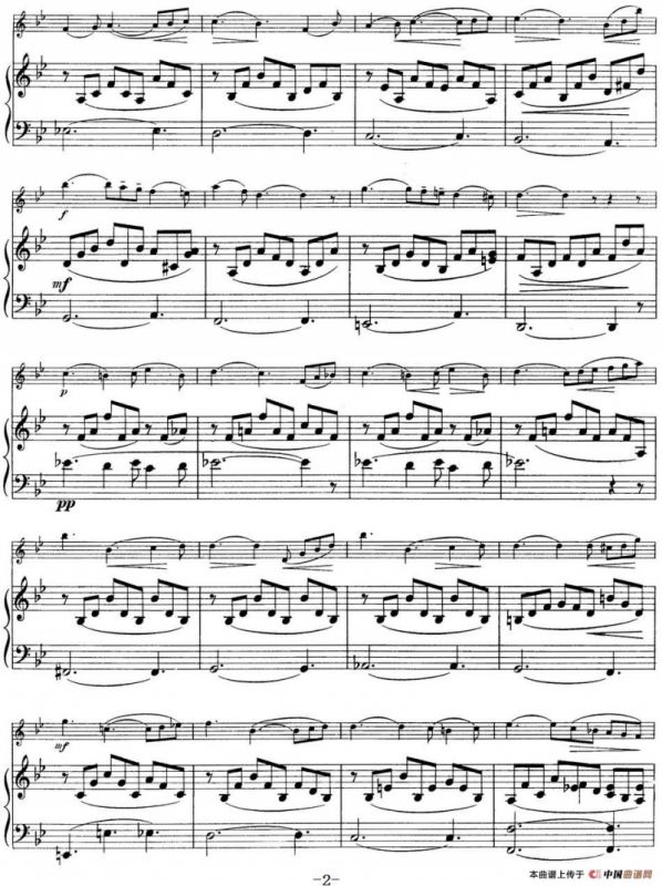 25首小提琴曲合集：Romance（HANS SITT. Op.26，No.5）.（小提琴+钢琴伴奏）