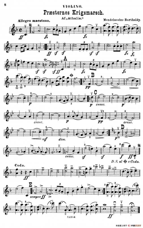 Prandsternes Krigsmarsch.