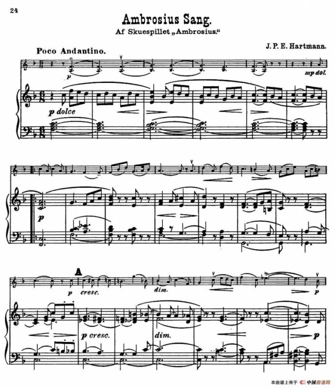 Ambrosius Sang.（小提琴+钢琴伴奏）