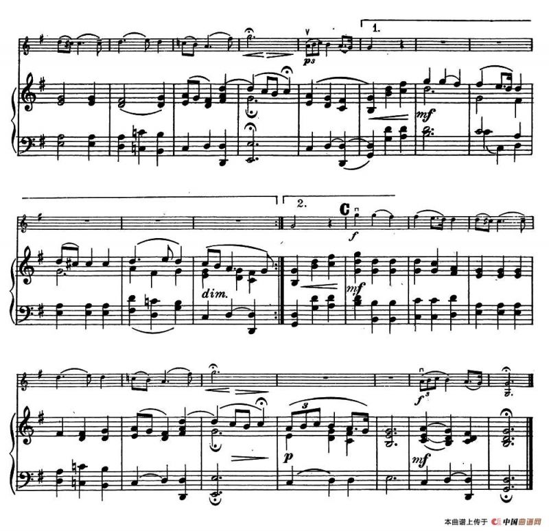 Largo.（小提琴+钢琴伴奏）