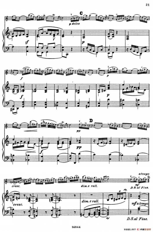 Andante.（小提琴+钢琴伴奏）