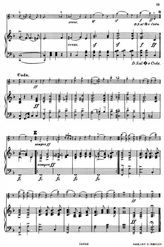 Prandsternes Krigsmarsch.（小提琴+钢琴伴奏）