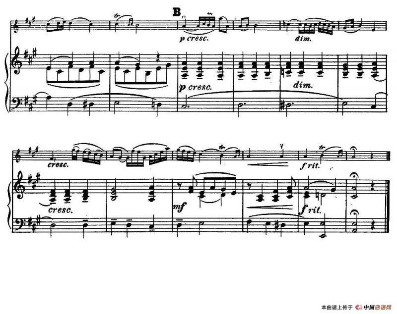 Adagio cantabile.（小提琴+钢琴伴奏）