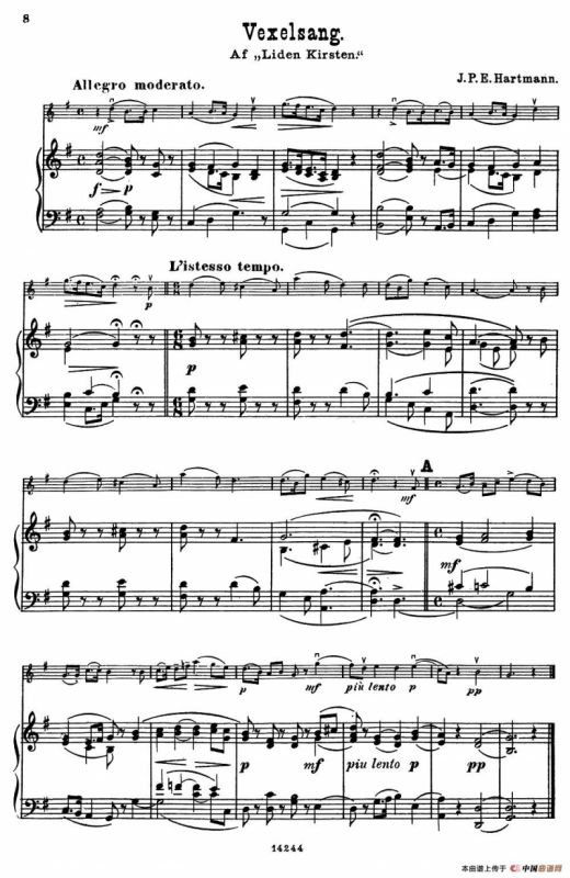 Vexelsang.（小提琴+钢琴伴奏）