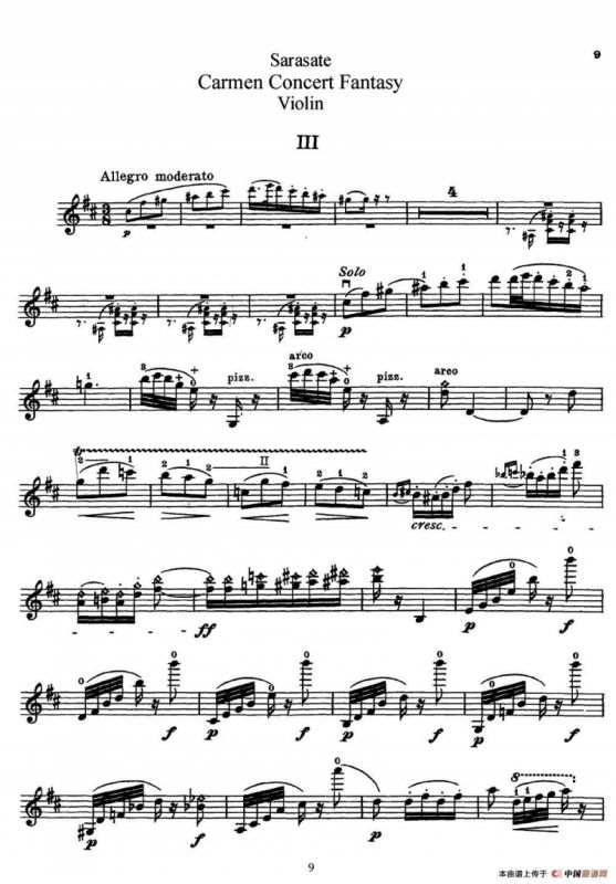 Carmen Concert Fantast Op.25（Ⅲ）