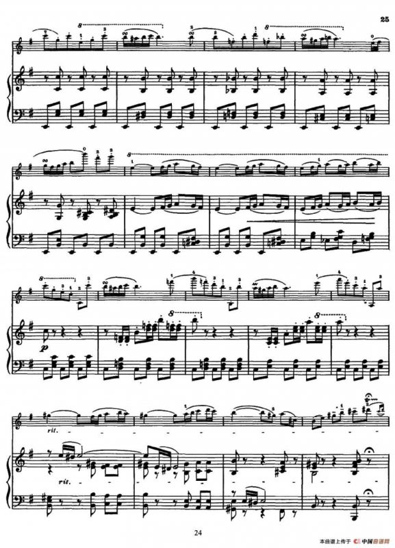 Carmen Concert Fantast Op.25（Ⅳ）（小提琴+钢琴伴奏）