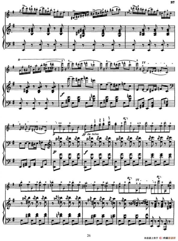 Carmen Concert Fantast Op.25（Ⅳ）（小提琴+钢琴伴奏）