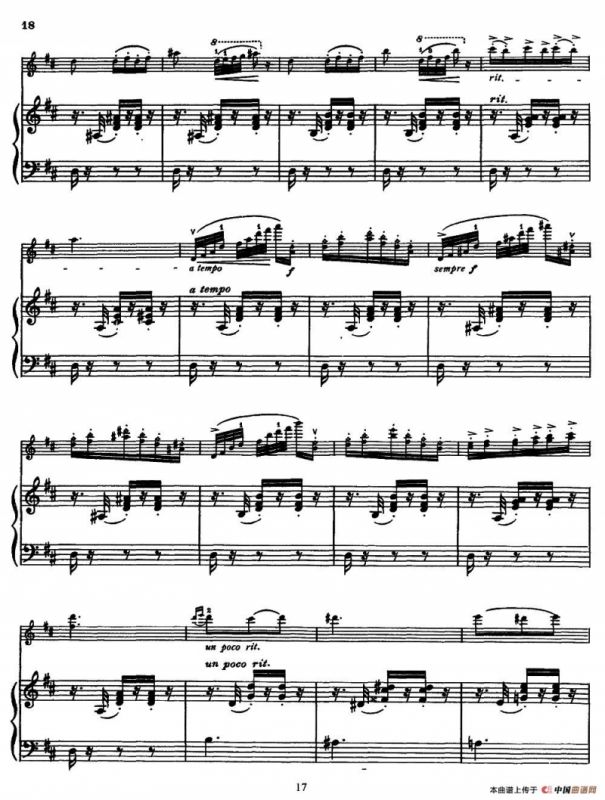 Carmen Concert Fantast Op.25（Ⅲ）（小提琴+钢琴伴奏）