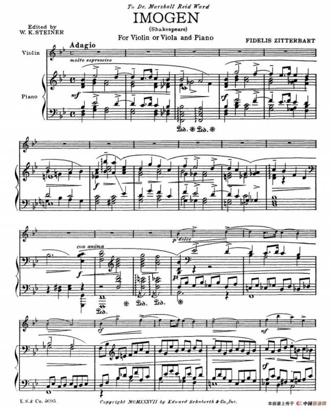 IMOGEN（Shakespeare）（小提琴+钢琴伴奏）