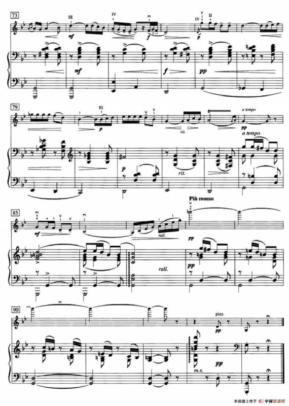 Canzonetta Op.6（短歌）（小提琴+钢琴伴奏）