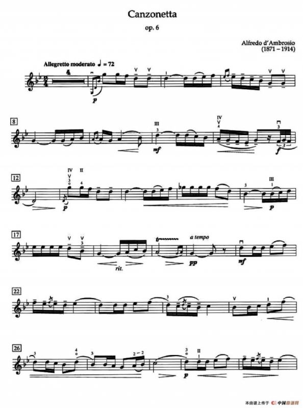 Canzonetta Op.6（短歌）